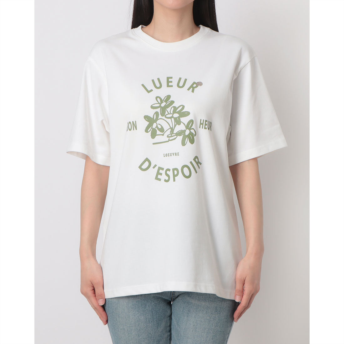 ルエブル LOEUVRE Graphic Short Sleeve T-shirt （WHITE） WHITE