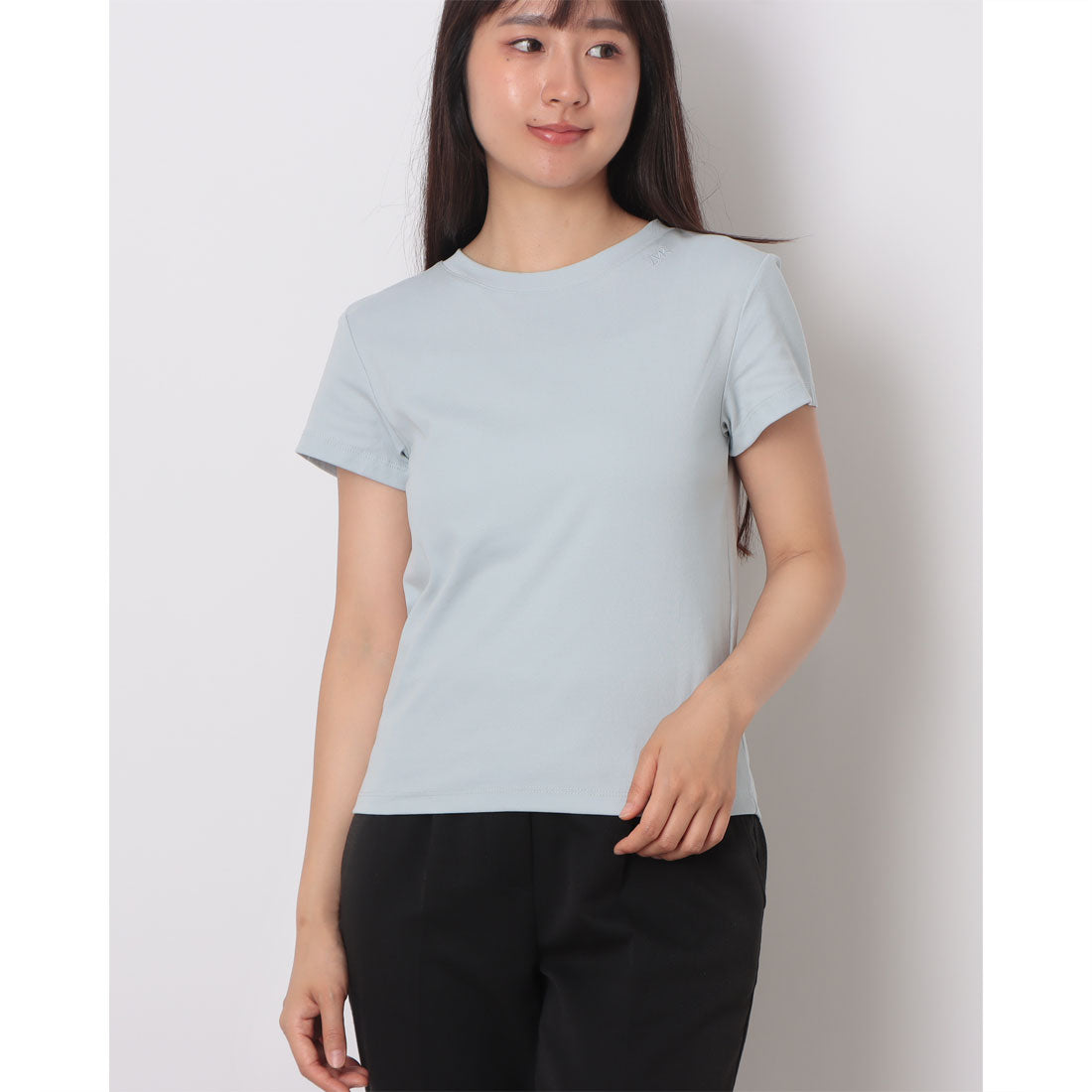 ルエブル LOEUVRE Basic Embroidered T-Shirt （J5 SOFT BLUE） J5 SOFT BLUE