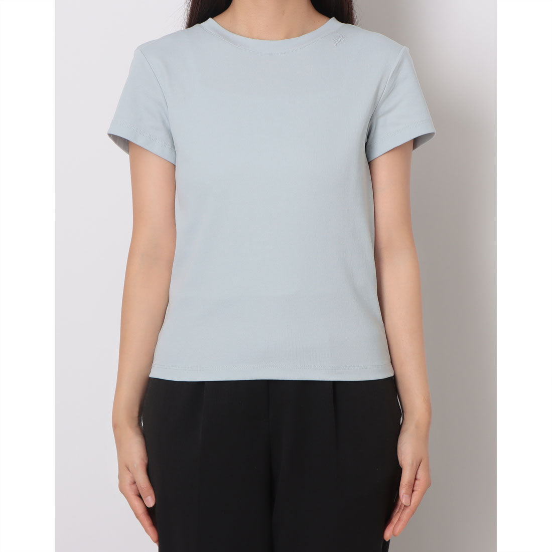 ルエブル LOEUVRE Basic Embroidered T-Shirt （J5 SOFT BLUE） J5 SOFT BLUE