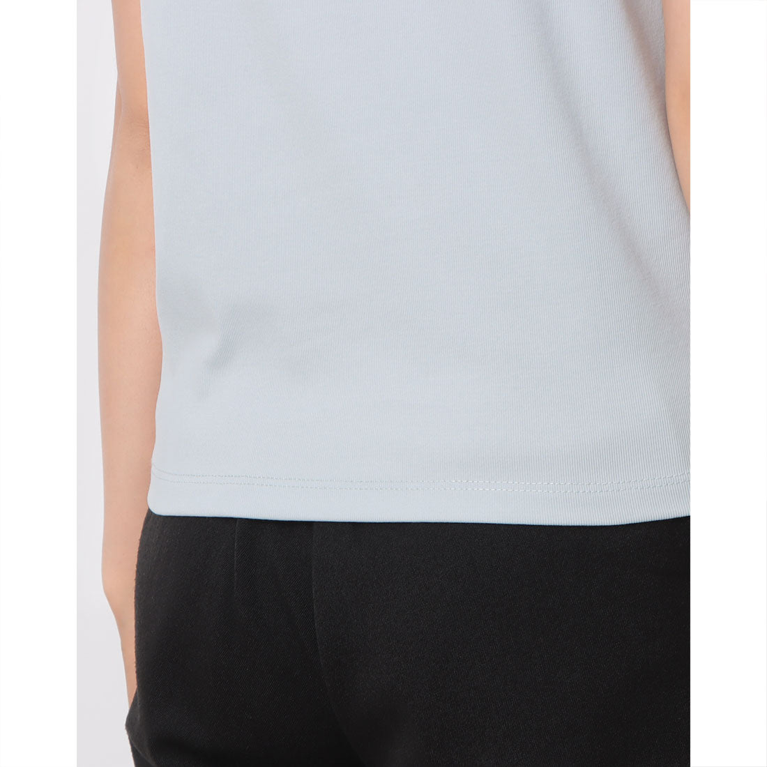 ルエブル LOEUVRE Basic Embroidered T-Shirt （J5 SOFT BLUE） J5 SOFT BLUE