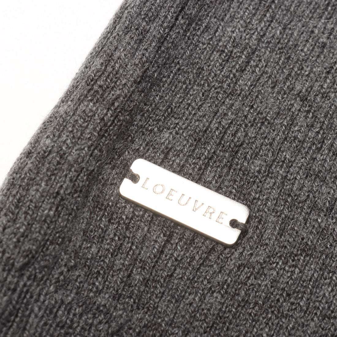 ルエブル LOEUVRE Diagonal Tied Cardigan （CHARCOAL） CHARCOAL