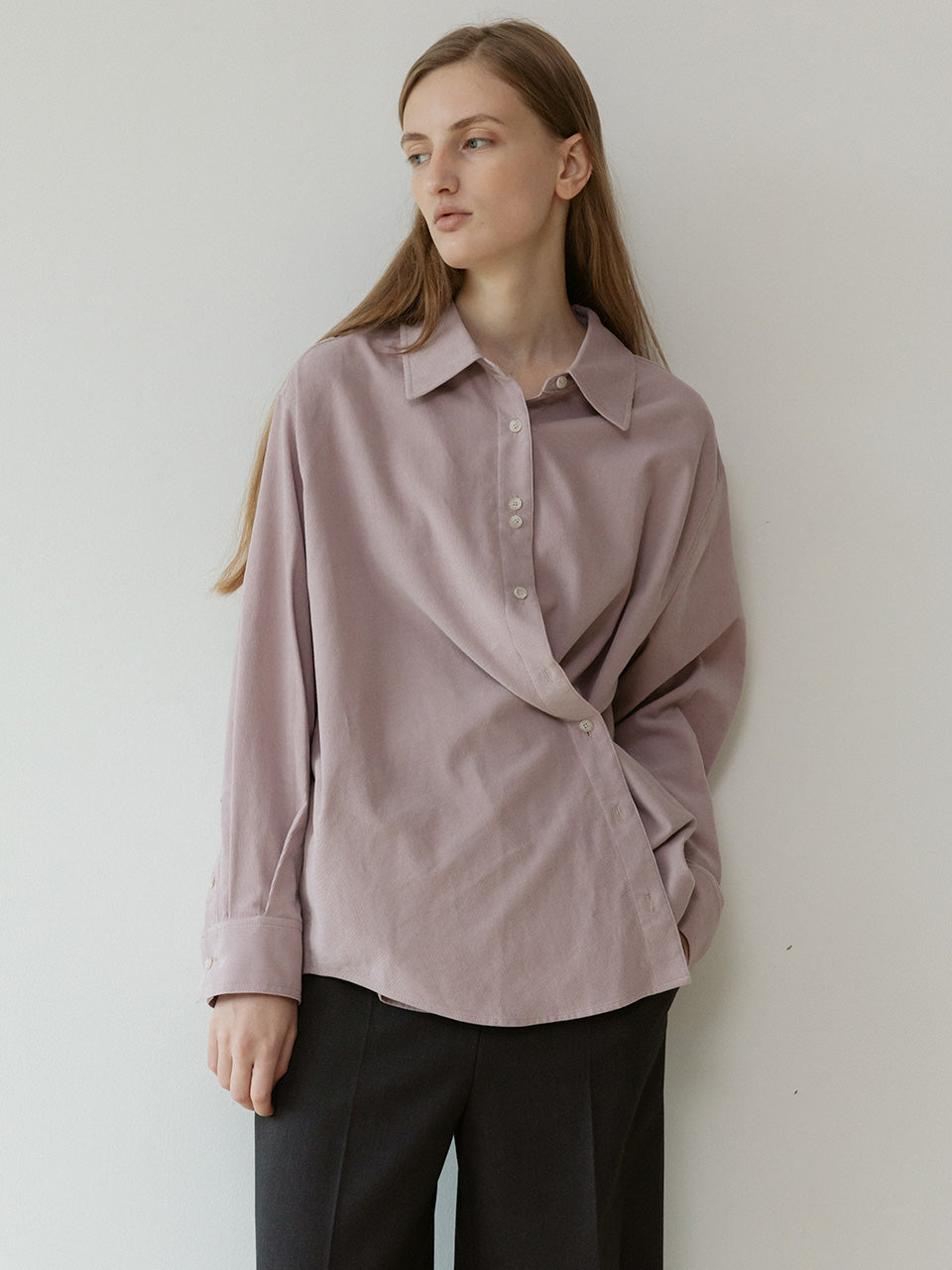 ルエブル LOEUVRE Corduroy Shirt （DUSTY PINK） DUSTY PINK