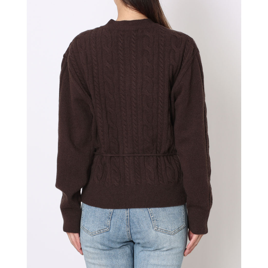 ルエブル LOEUVRE Double Cable Wool Cardigan （BROWN） BROWN