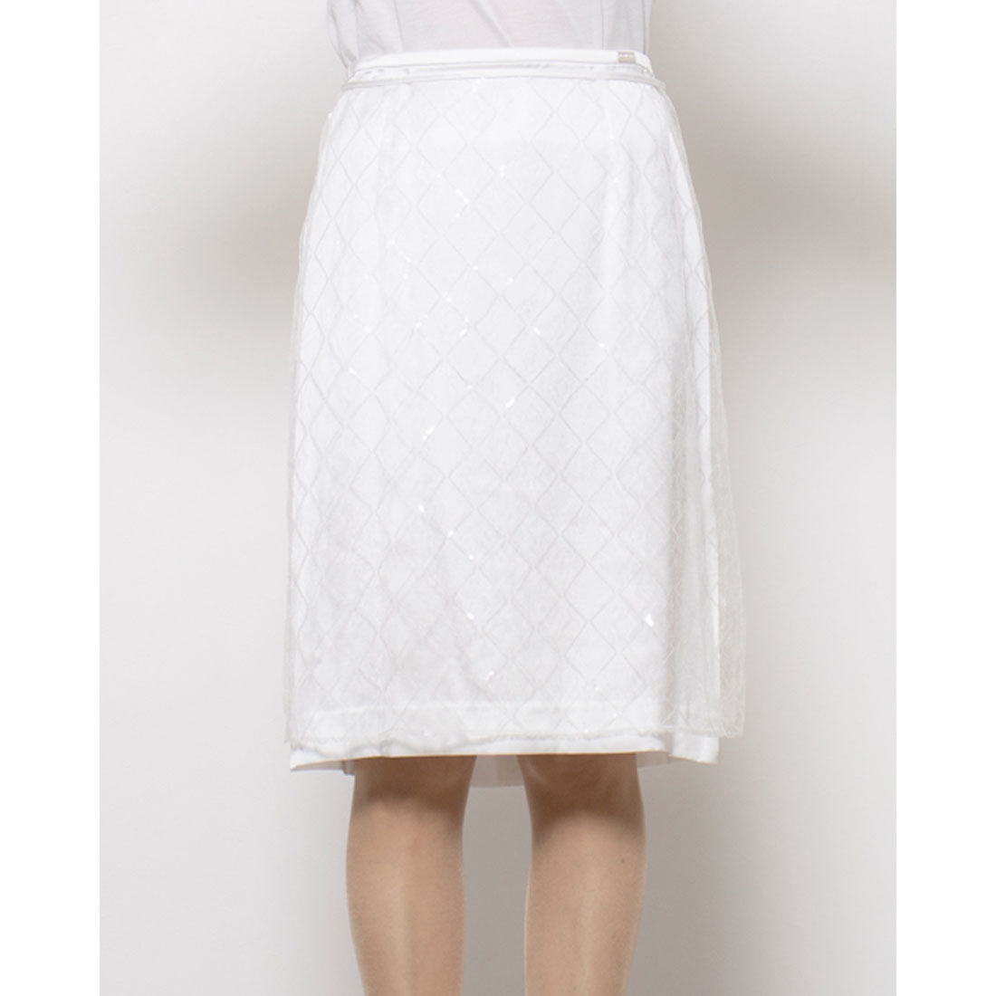 ルエブル LOEUVRE Square Spangle Layered Skirt
