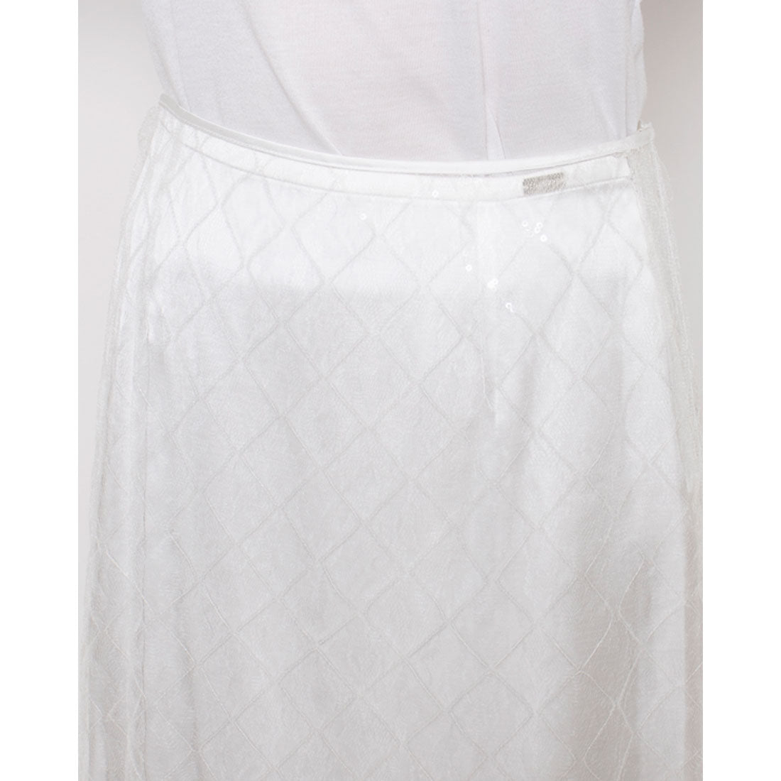 ルエブル LOEUVRE Square Spangle Layered Skirt