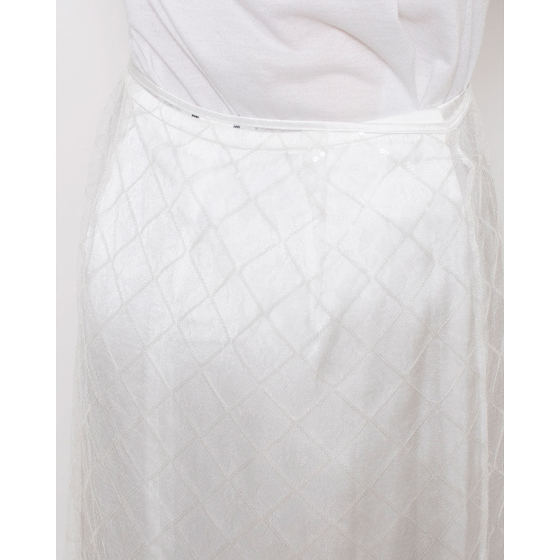 ルエブル LOEUVRE Square Spangle Layered Skirt