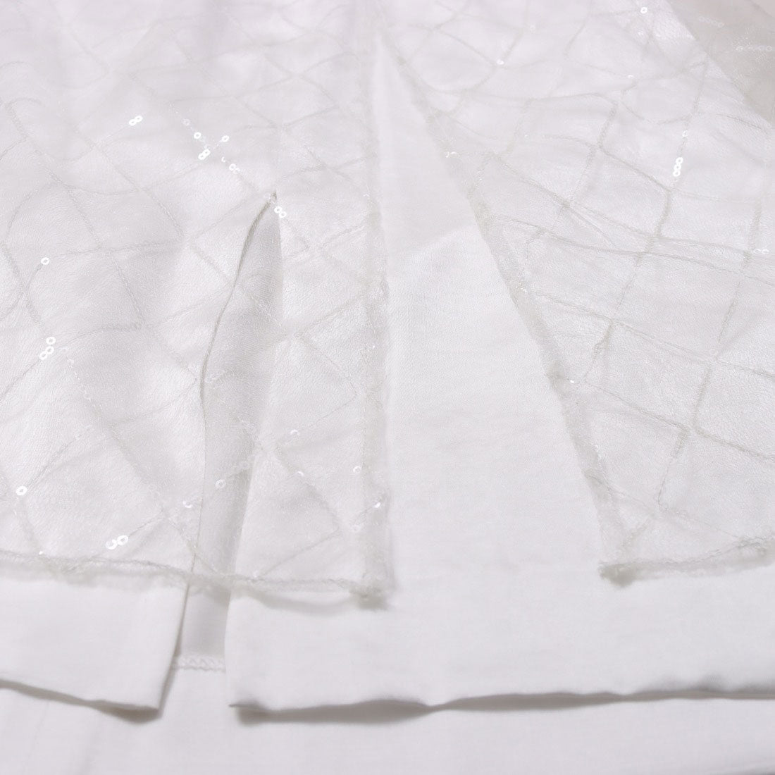 ルエブル LOEUVRE Square Spangle Layered Skirt