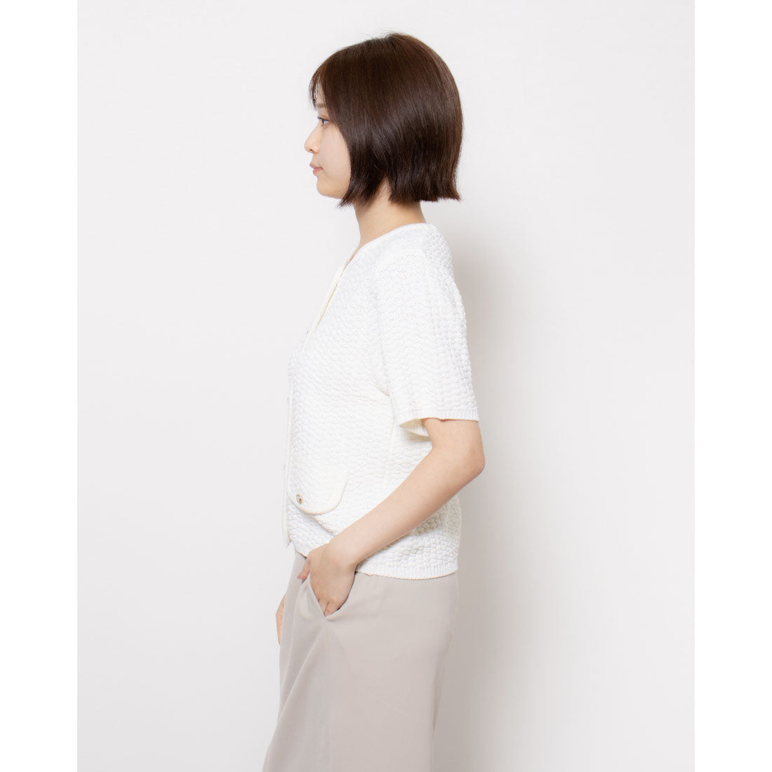 ルエブル LOEUVRE Fancy Knit Jacket