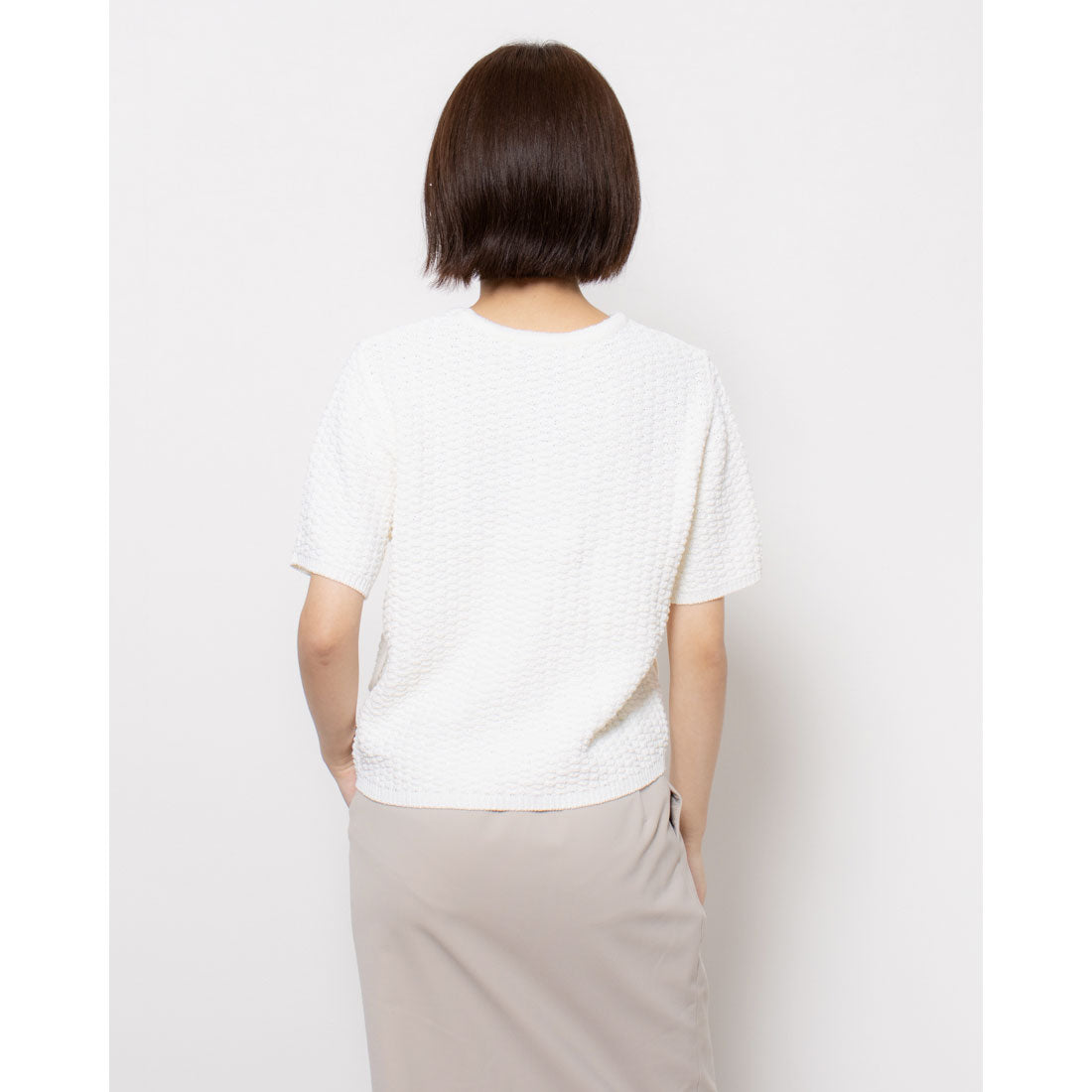 ルエブル LOEUVRE Fancy Knit Jacket