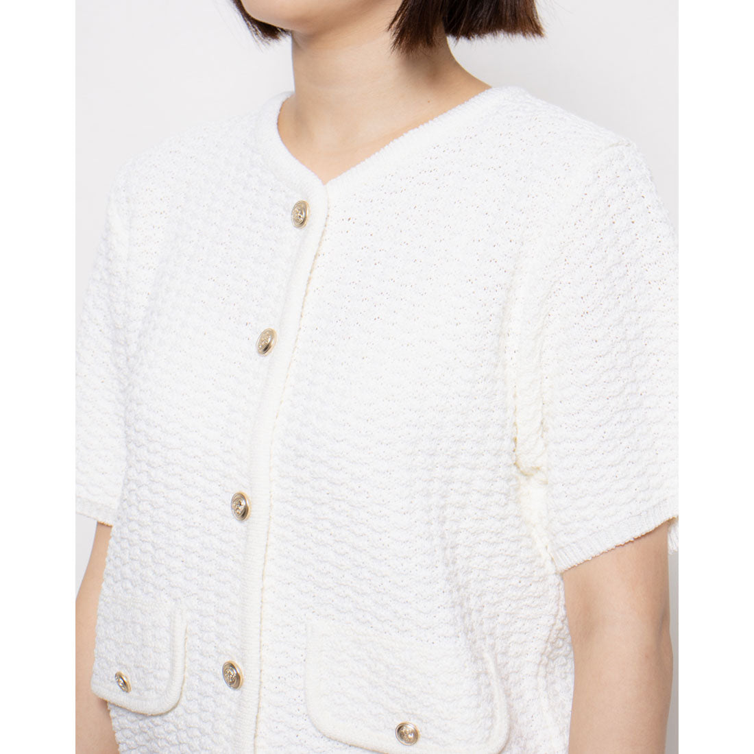 ルエブル LOEUVRE Fancy Knit Jacket