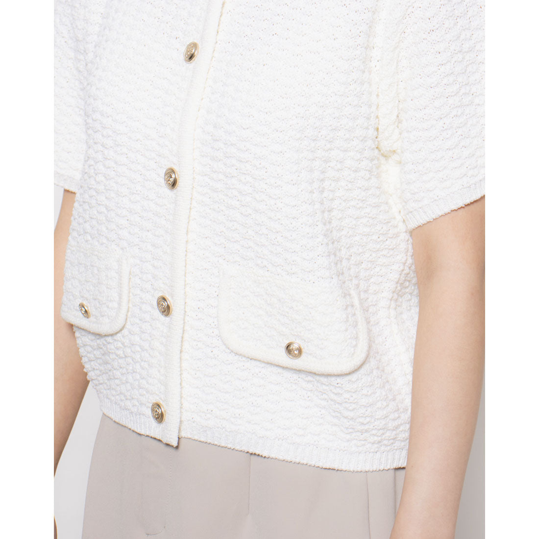 ルエブル LOEUVRE Fancy Knit Jacket