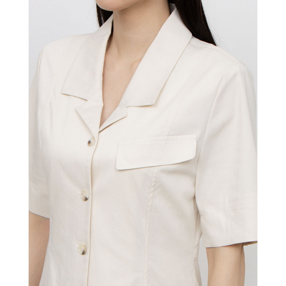 ルエブル LOEUVRE Retro Shirts Dress （CREAM） CREAM