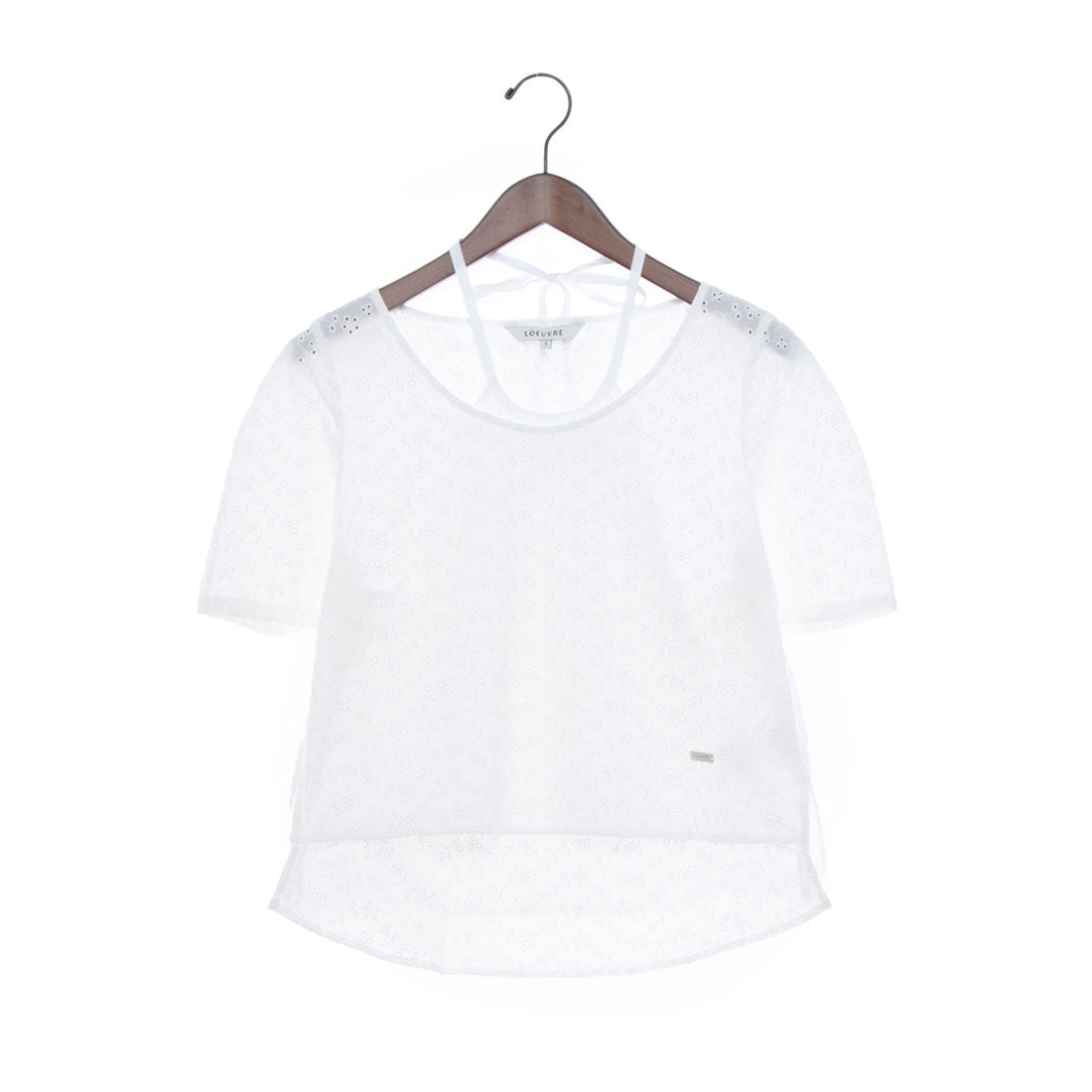 ルエブル LOEUVRE Halter Layerd Eyelet Blouse （IVORY） IVORY