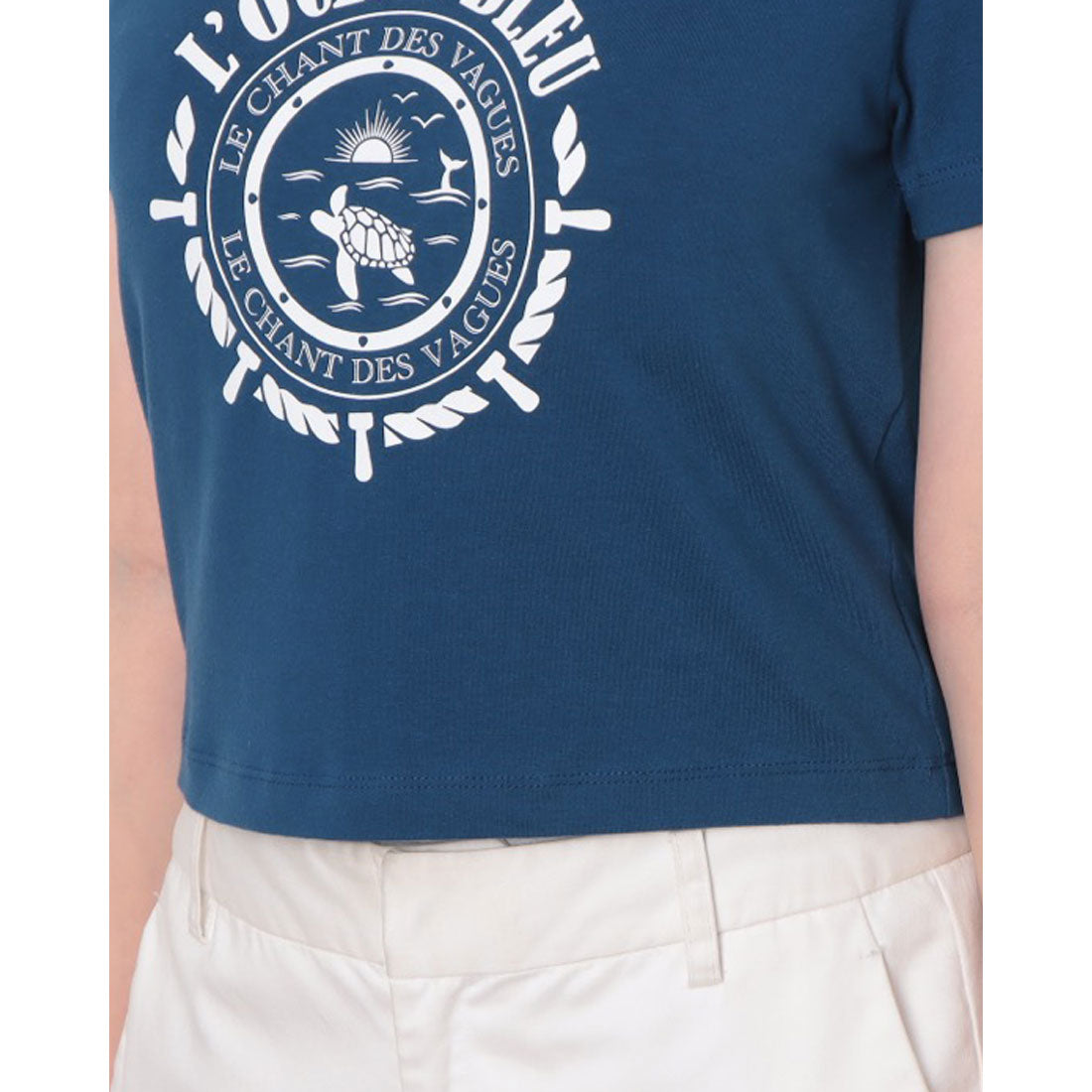 ルエブル LOEUVRE Layered Jersey Top （BLUE） BLUE