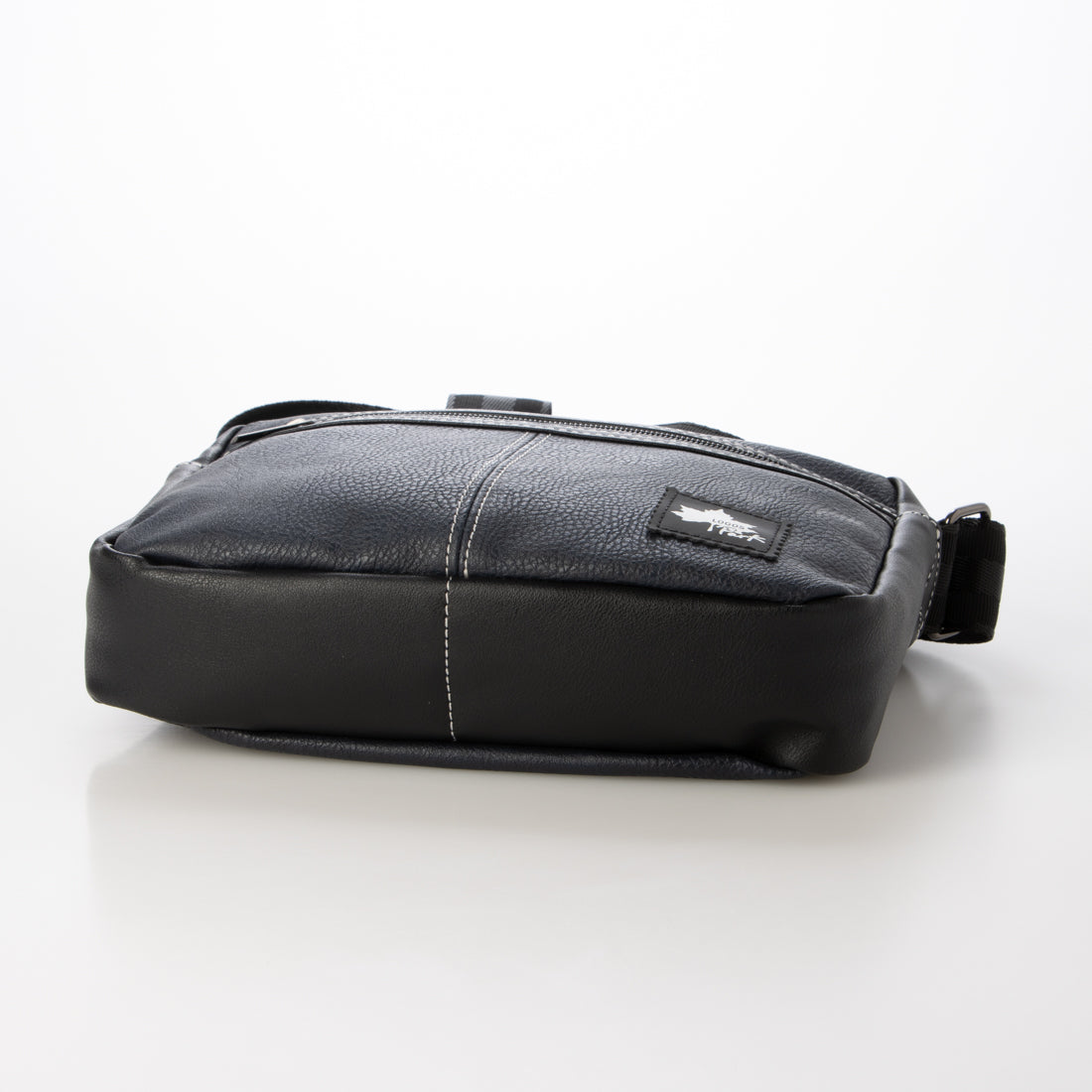 ロゴスパーク LOGOS Park ショルダーバッグ メンズ スクエア ファスナー ポシェット カジュアル タウンユース フェイクレザー （ネイビー） ネイビー