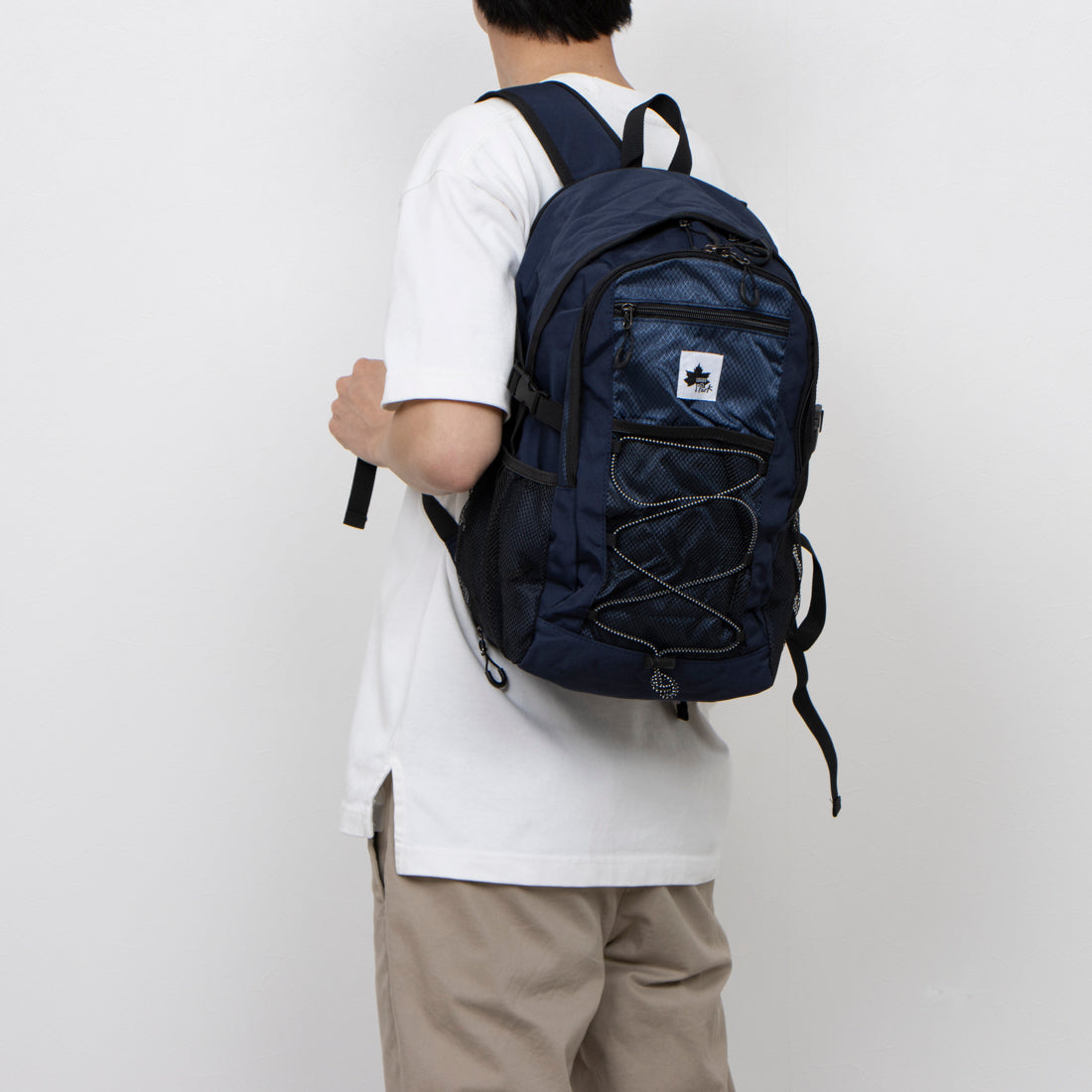 ロゴスパーク LOGOS Park デイパック リュックサック Mサイズ レインカバー付き カジュアル バンジーコード トレッキング 登山 ハイキング ウォーキング（ブルー） ブルー