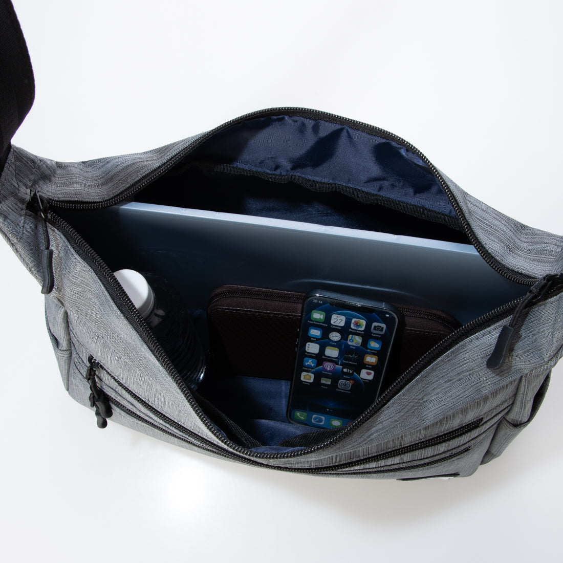 ロゴスパーク LOGOS Park ショルダーバッグ 大容量 斜めがけ A4 舟形 ベーシック 普段使い カジュアル （ネイビー） ネイビー