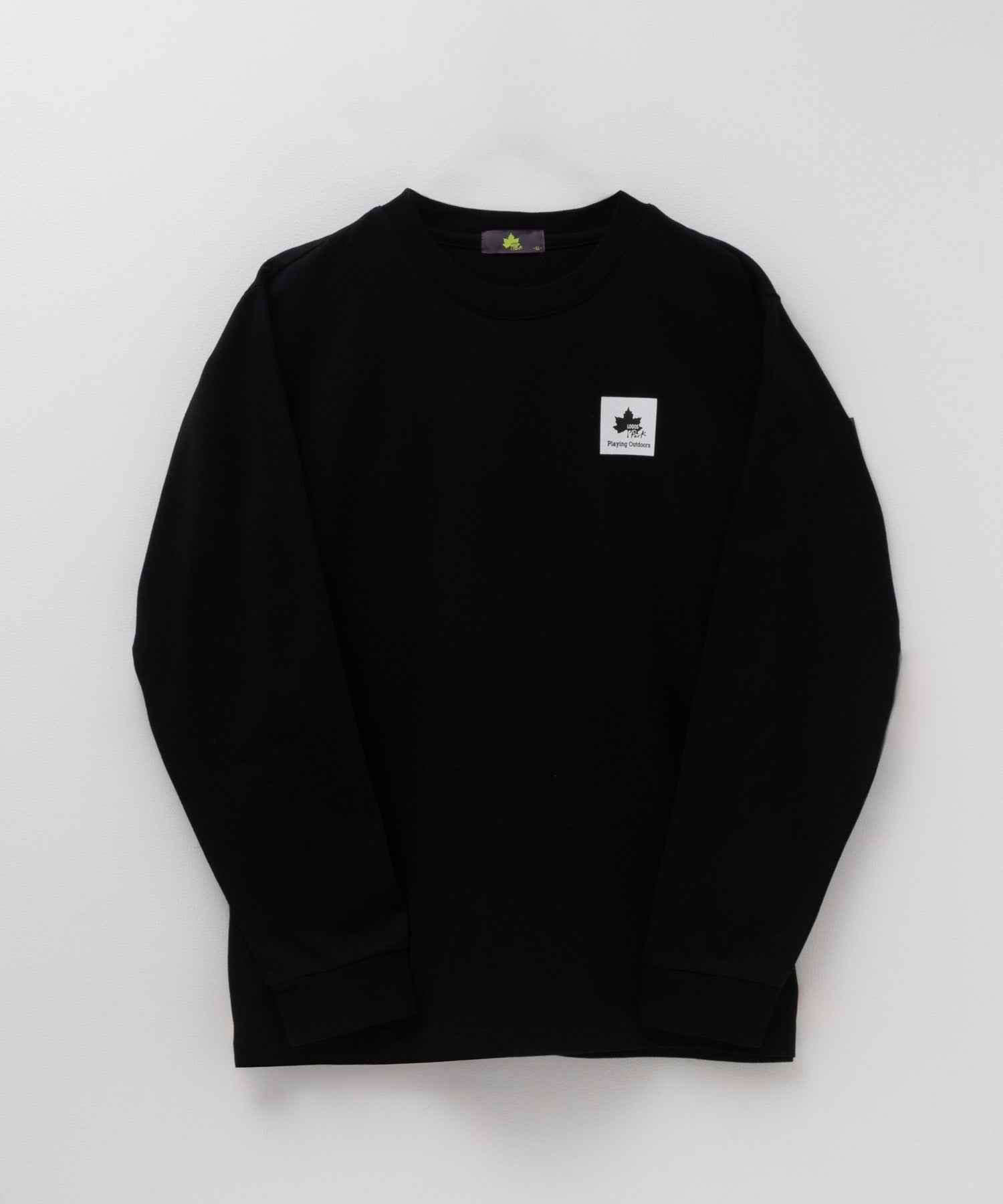 ロゴスパーク LOGOS Park BOXプリント長袖Tシャツ （ブラック） ブラック