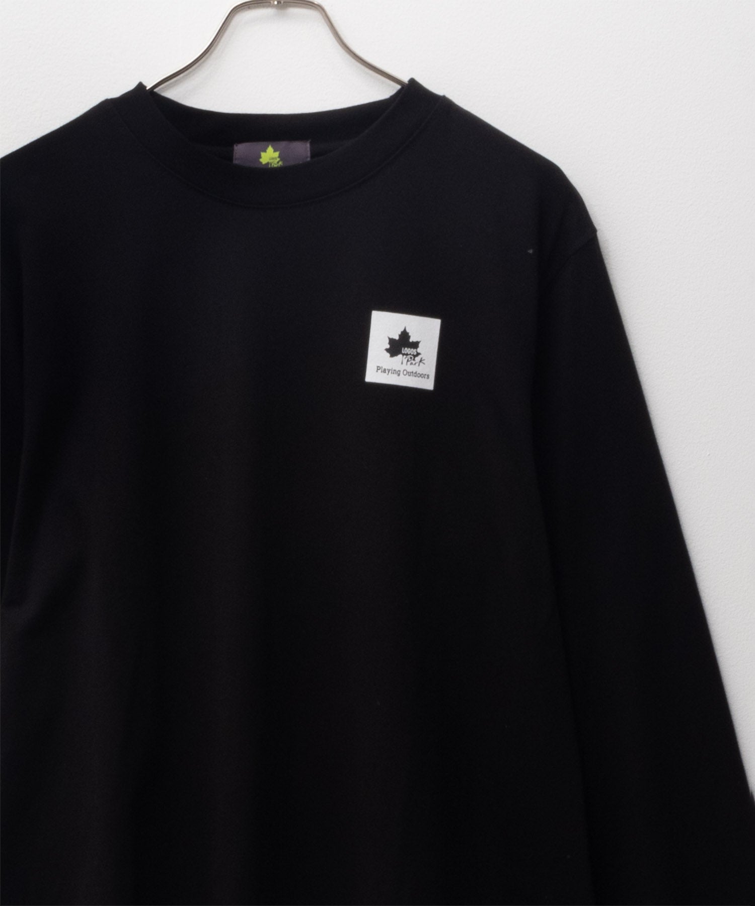 ロゴスパーク LOGOS Park BOXプリント長袖Tシャツ （ブラック） ブラック