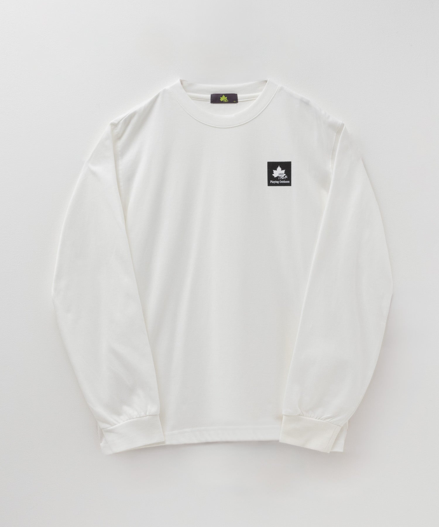 ロゴスパーク LOGOS Park BOXプリント長袖Tシャツ （ホワイト） ホワイト