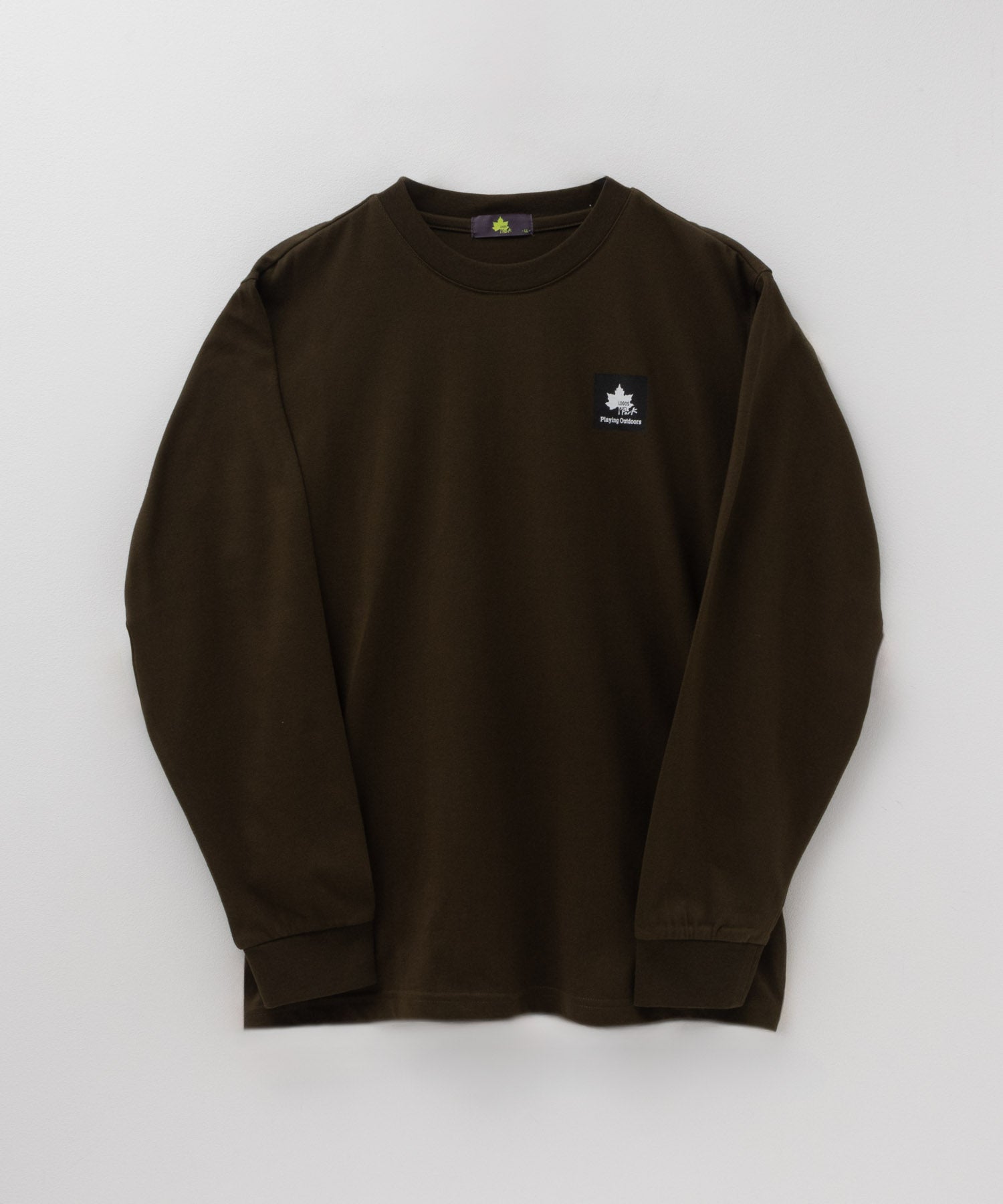 ロゴスパーク LOGOS Park BOXプリント長袖Tシャツ （ダークグリーン） ダークグリーン
