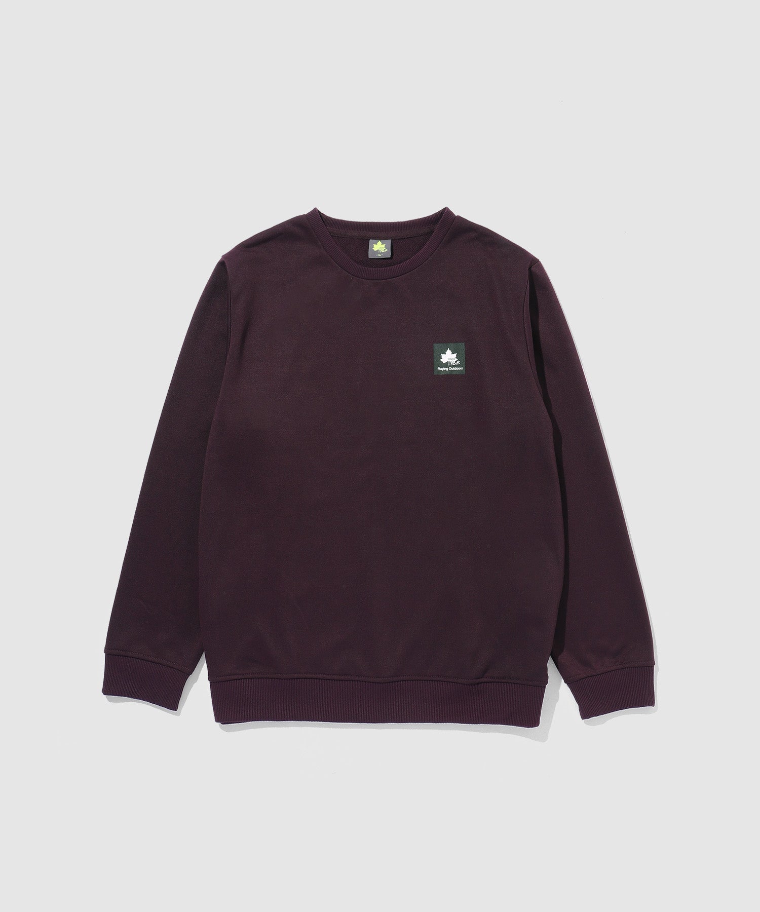 ロゴスパーク LOGOS Park 胸ワンポイントロゴ裏毛トレーナー （ワイン） ワイン