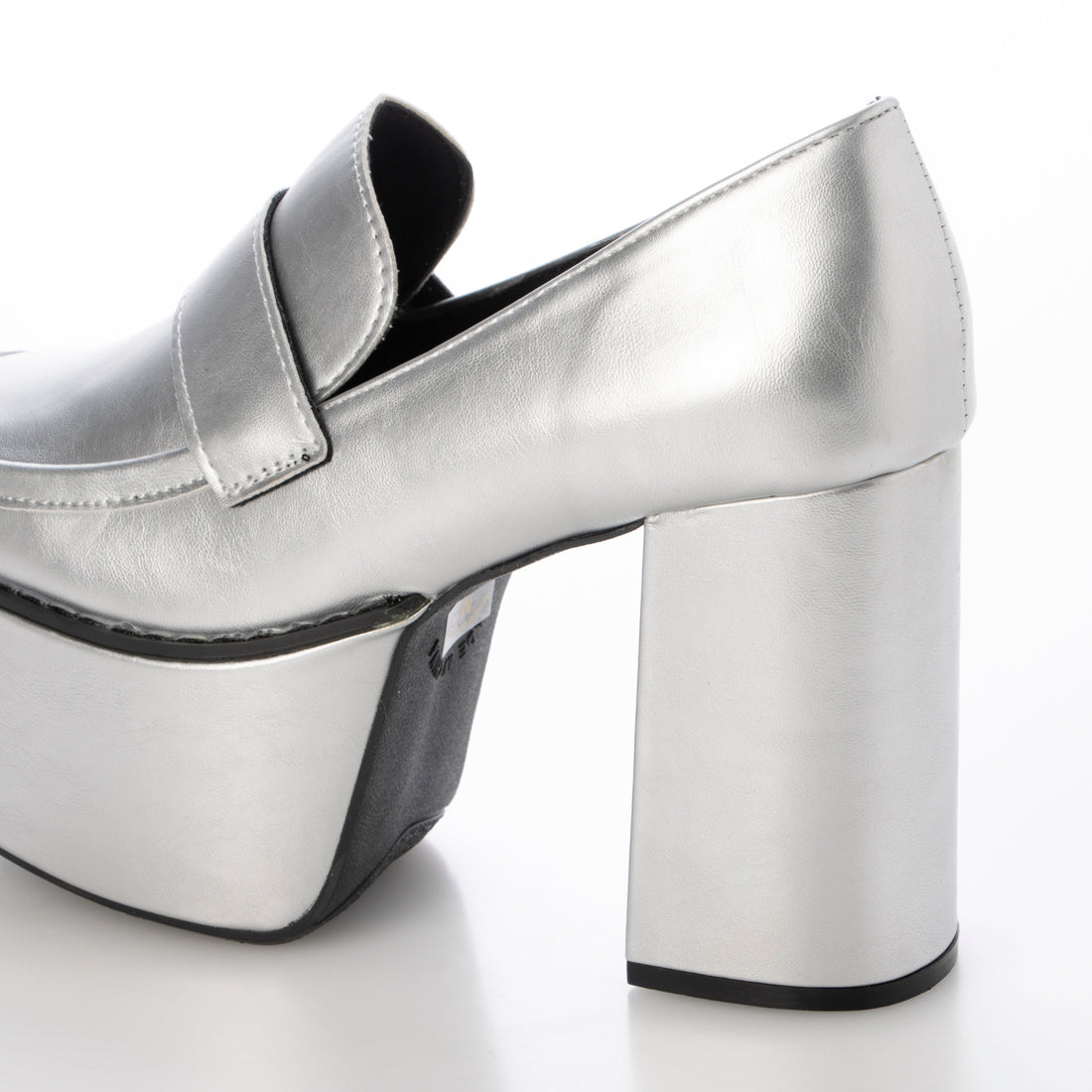 Love Hunter Thick Sole Chunky Heel Square Toe Loafers /1634