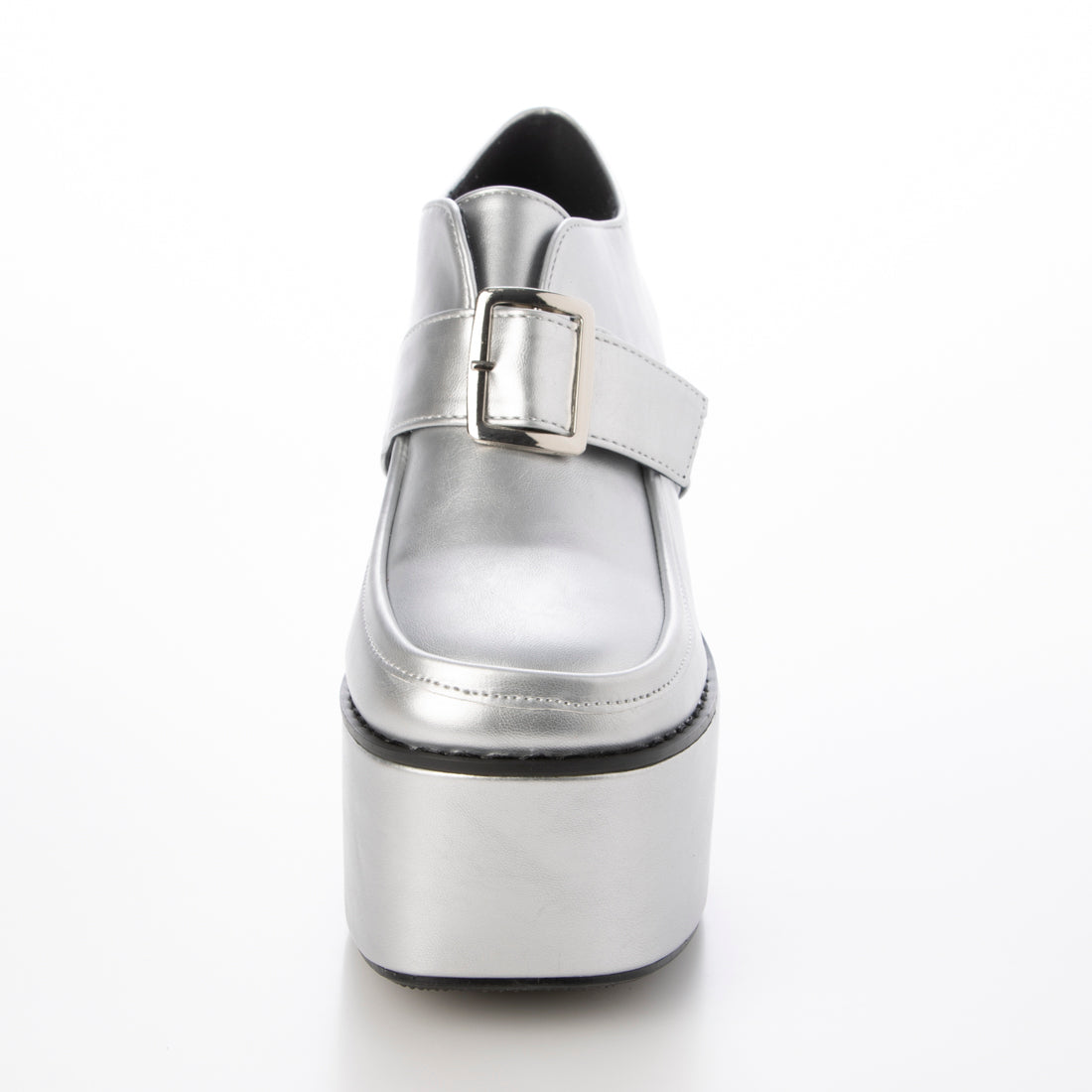 LoveHunter heel shoes with buckle embellishment at the center/1570