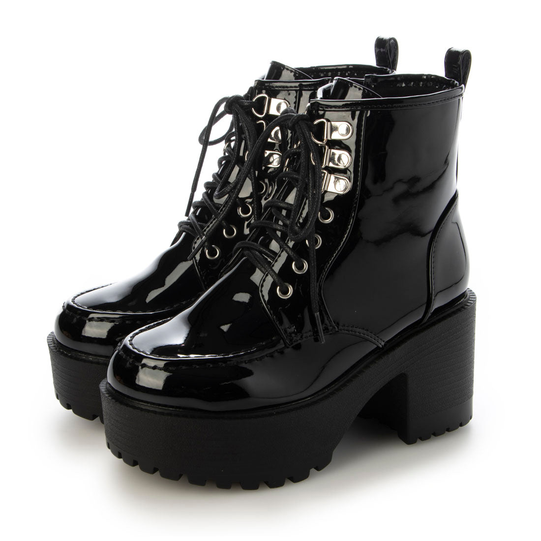 Love Hunter Thick-soled Mocha Lace-up Boots/1614