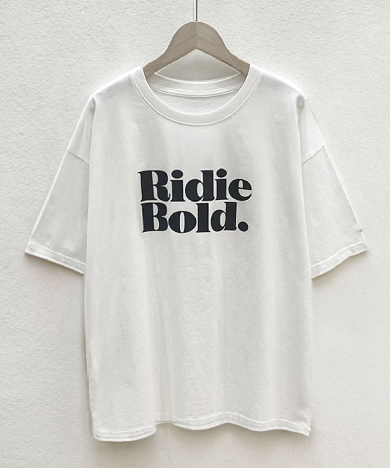 ロワ LOWO 【綿100％使用】コットン素材ロゴ入りTシャツ （オフホワイト） オフホワイト