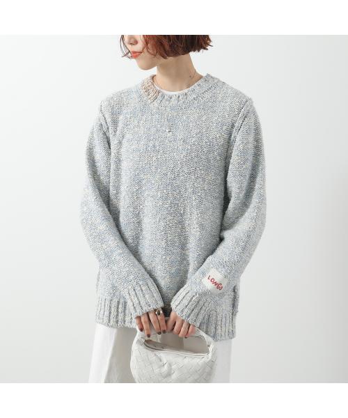 LONGO ニット S022420L 長袖 コットン イタリア製 （MH-B/ブラウン他） MH-B/ブラウン他