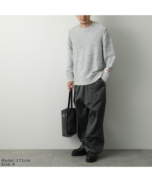 LONGO ニット S022420L 長袖 コットン イタリア製 （MH-B/ブラウン他） MH-B/ブラウン他