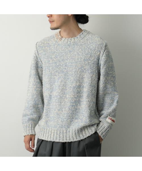 LONGO ニット S022420L 長袖 コットン イタリア製 （MH-B/ブラウン他） MH-B/ブラウン他
