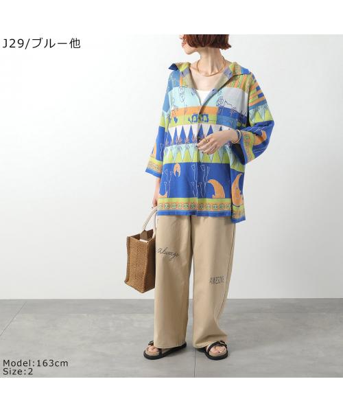 LONGO ニット S022106L コットン 七分袖 （J29/ブルー他） J29/ブルー他