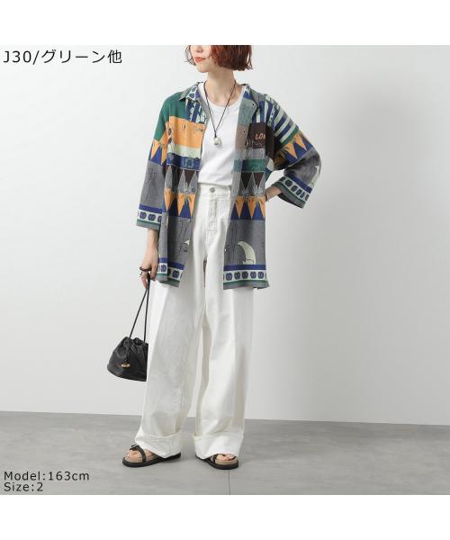 LONGO ニット S022106L コットン 七分袖 （J29/ブルー他） J29/ブルー他