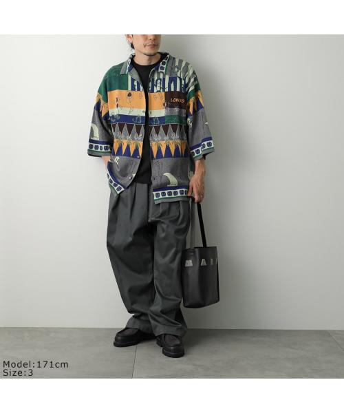 LONGO ニット S022106L コットン 七分袖 （J29/ブルー他） J29/ブルー他