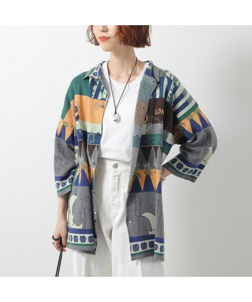 LONGO ニット S022106L コットン 七分袖 （J29/ブルー他） J29/ブルー他