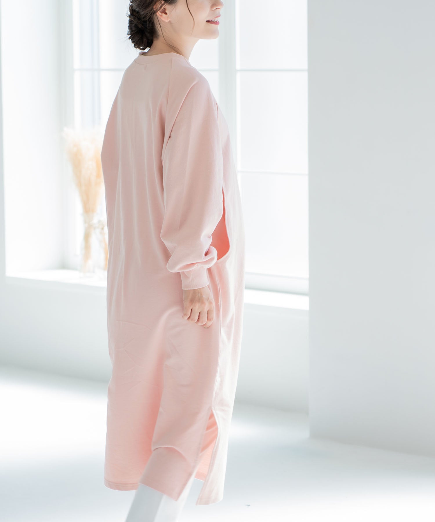 チョコア CHOCOA 授乳やわらかコットンワンピース【マタニティ服／授乳服】21d04 （アイボリー(ivory)） アイボリー(ivory)