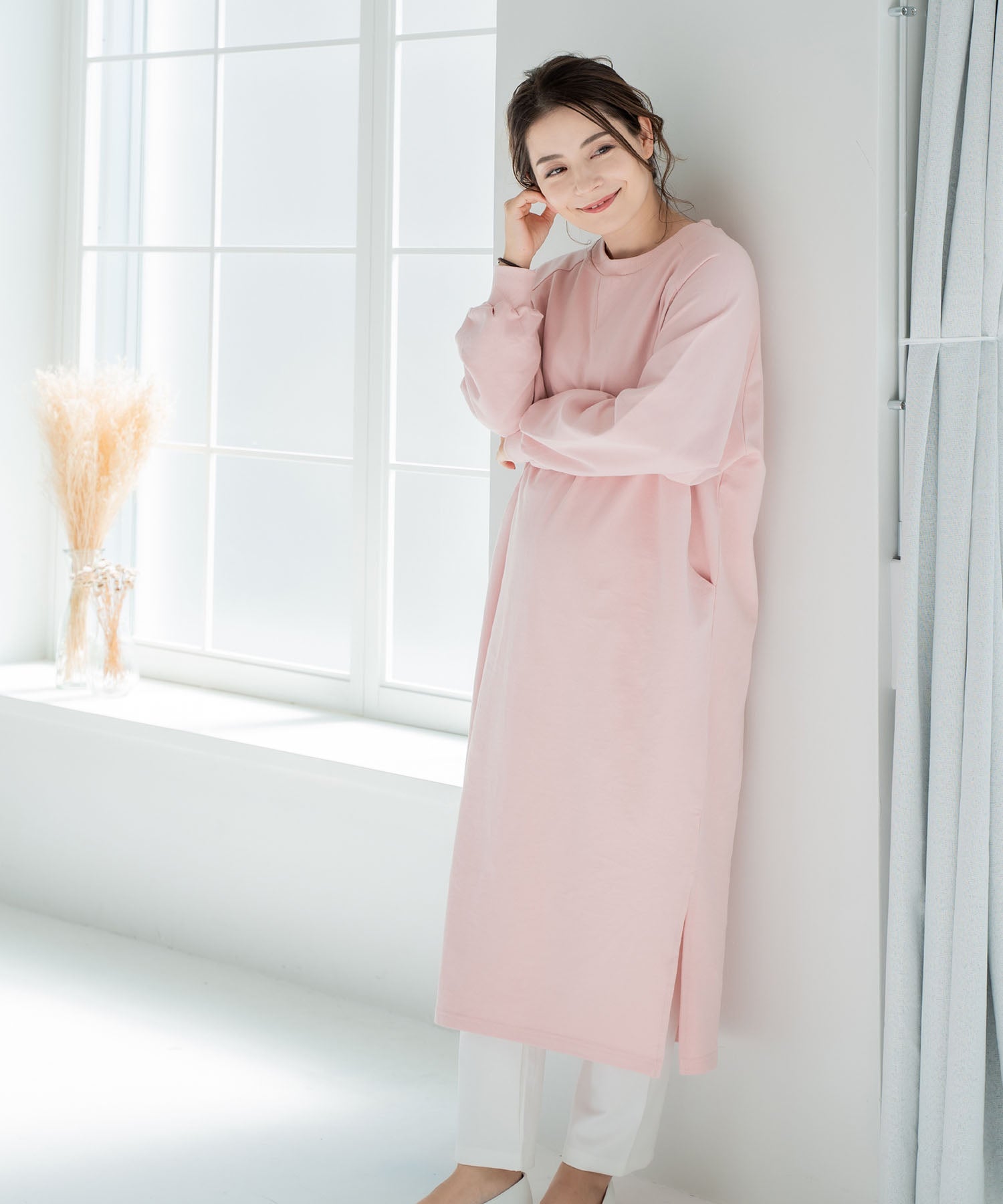チョコア CHOCOA 授乳やわらかコットンワンピース【マタニティ服／授乳服】21d04 （アイボリー(ivory)） アイボリー(ivory)