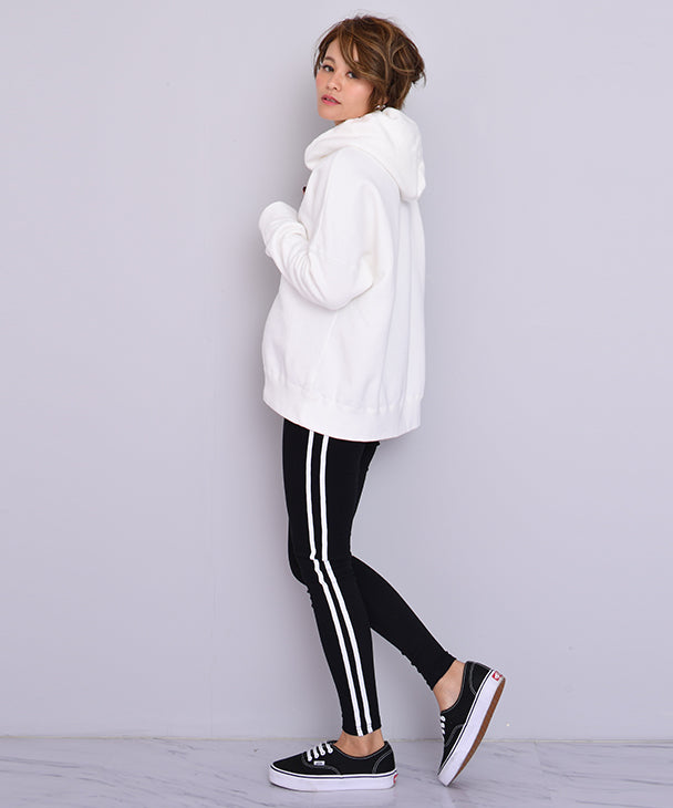 チョコア CHOCOA ラインレギンス【マタニティ服】マタニティレギンス ライン 伸びる 伸縮性抜群 インナー 妊婦 マタニティ 妊娠 産前産後 春夏秋冬 マタニティヨガ