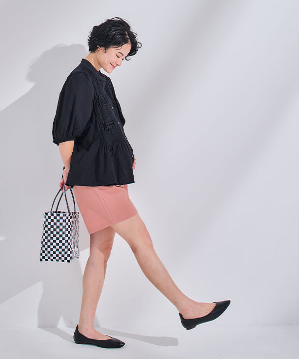 CHOCOA Linen Short Pants 【Maternity Wear / Pre and Postnatal】 fc24ss-spt03