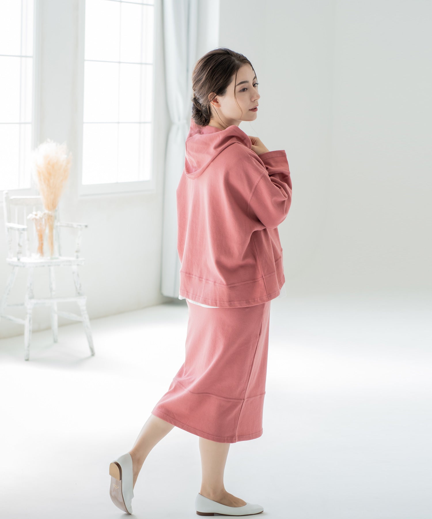 チョコア CHOCOA スウェットスカート(セットアップ可)【マタニティ服】21d41 （ピンク(pink)） ピンク(pink)
