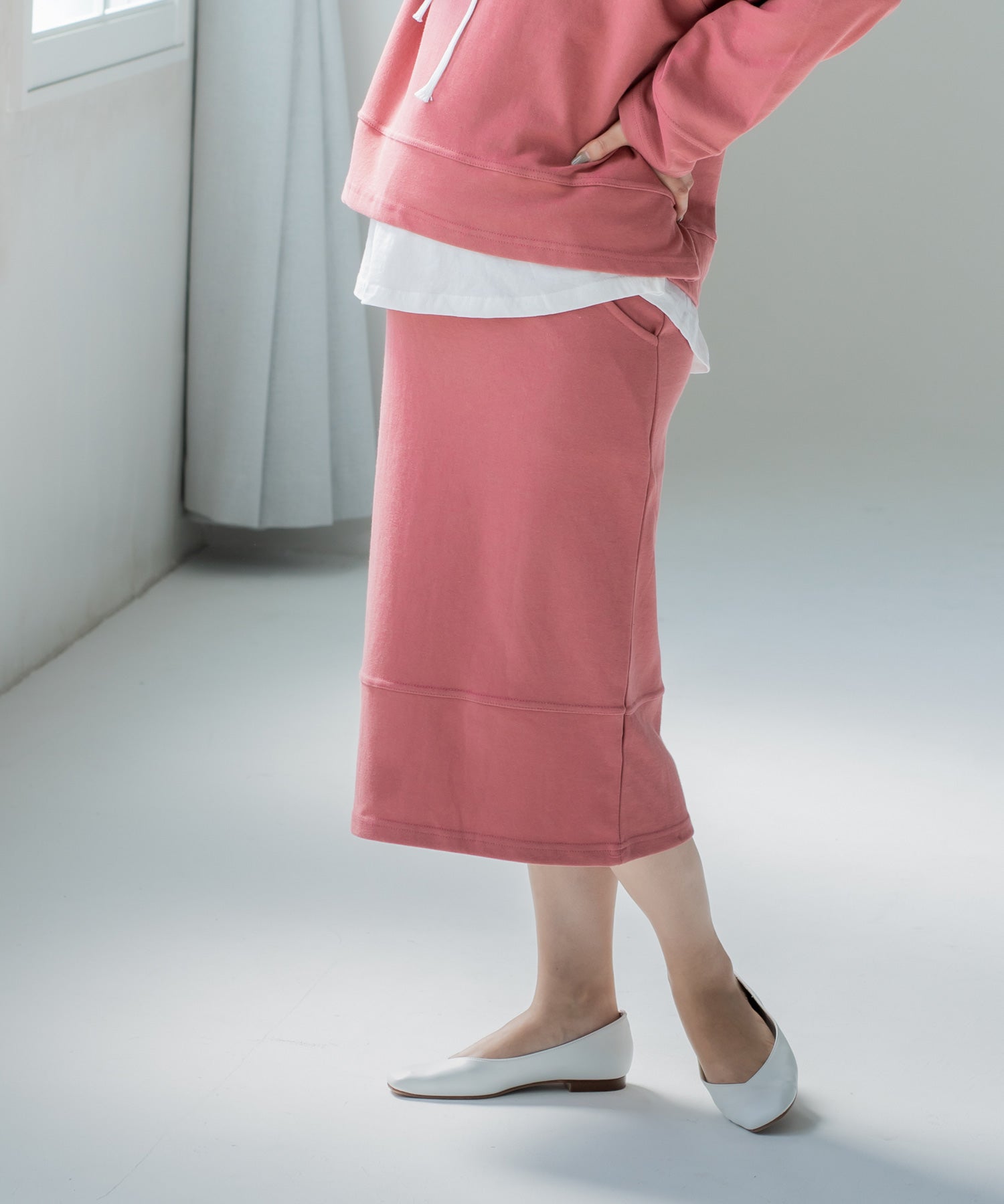 チョコア CHOCOA スウェットスカート(セットアップ可)【マタニティ服】21d41 （ピンク(pink)） ピンク(pink)