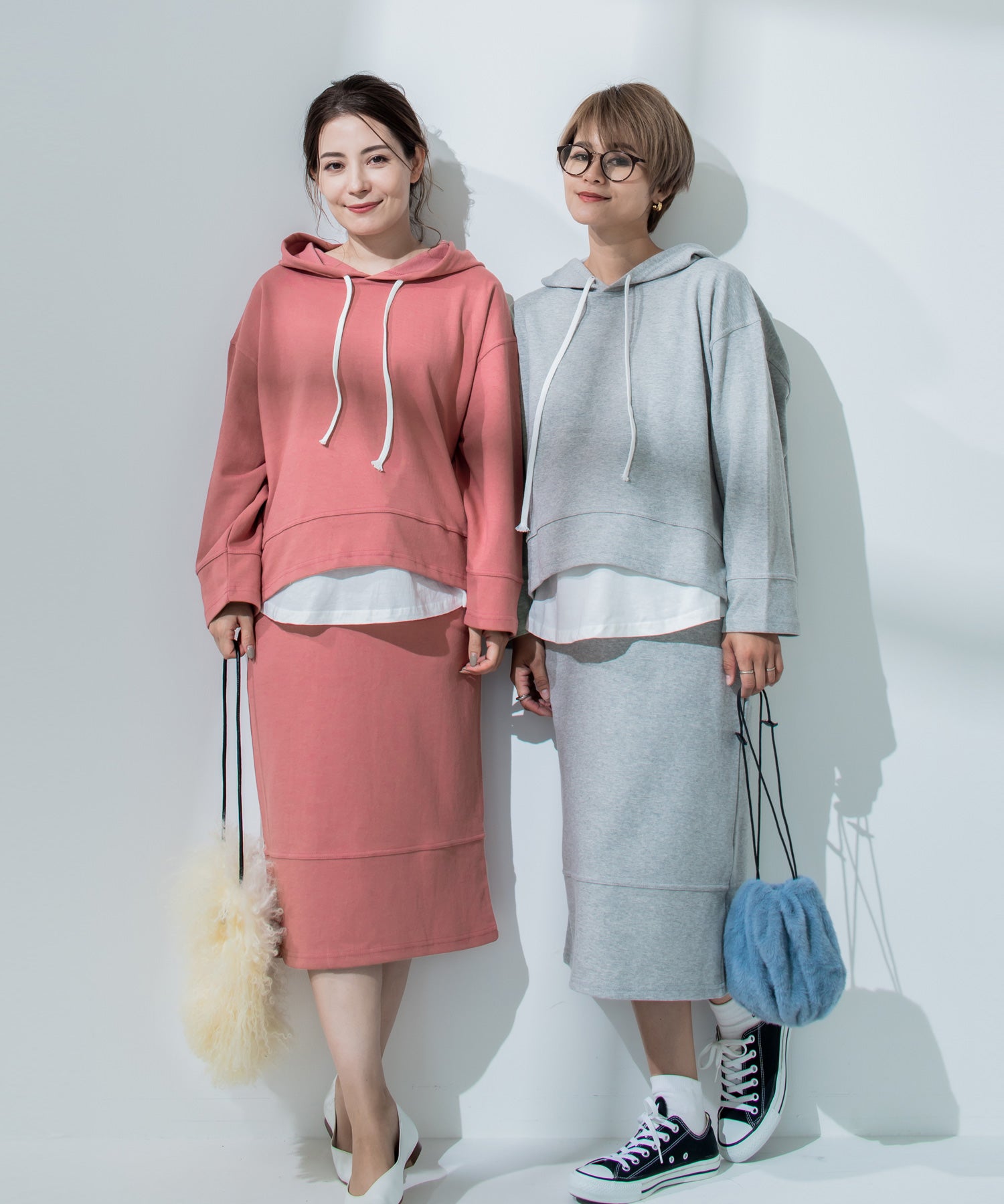 チョコア CHOCOA スウェットスカート(セットアップ可)【マタニティ服】21d41 （ピンク(pink)） ピンク(pink)