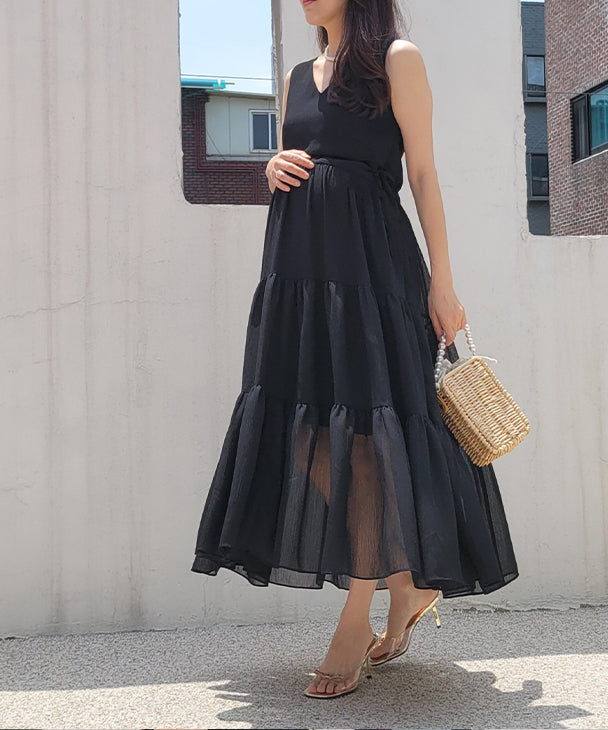 CHOCOA Gathered Switch Maxi Dress 【Maternity Wear】 23a07