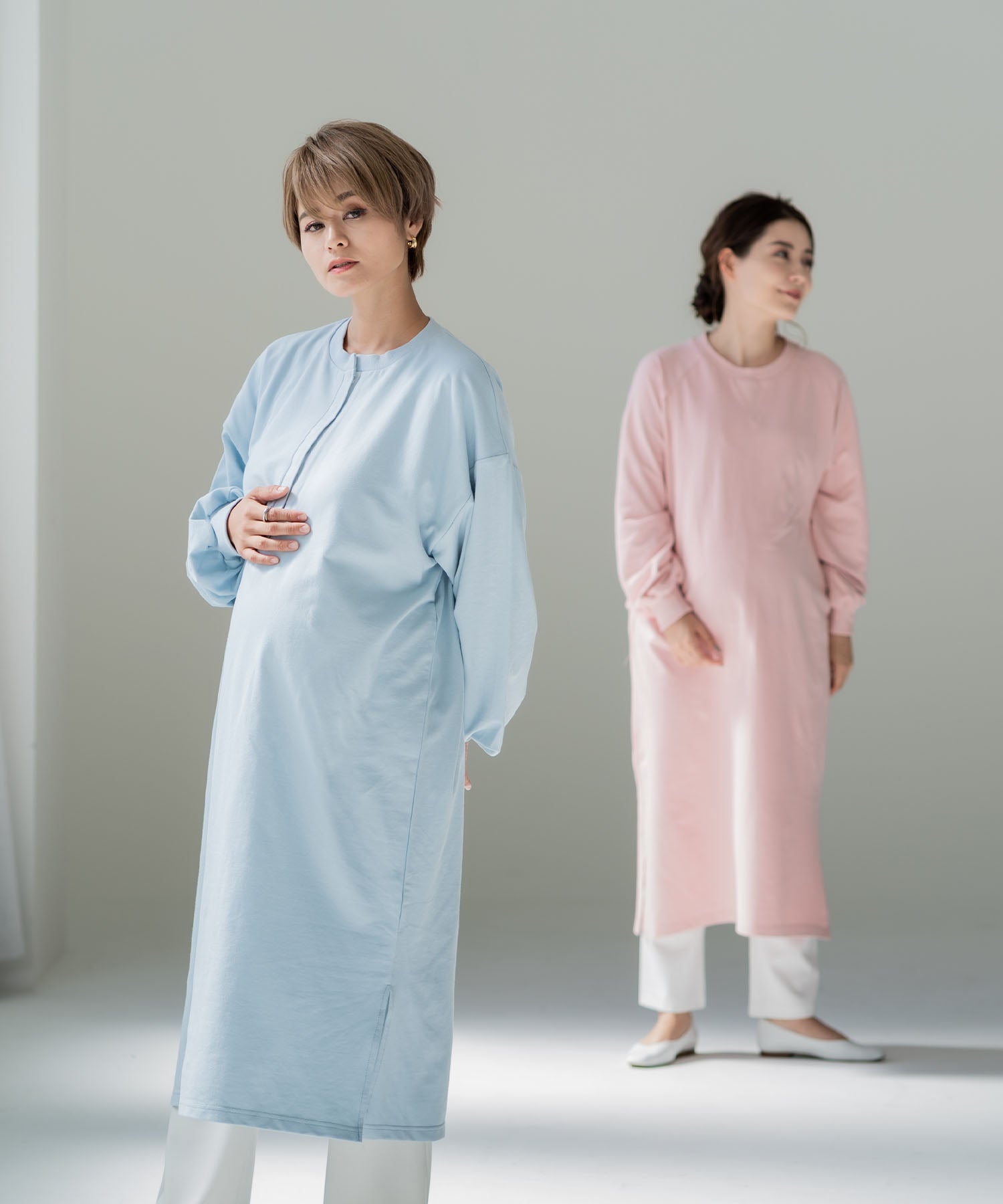 巧克力亞 CHOCOA 哺乳寬鬆衛衣連衣裙【孕婦服／哺乳服】