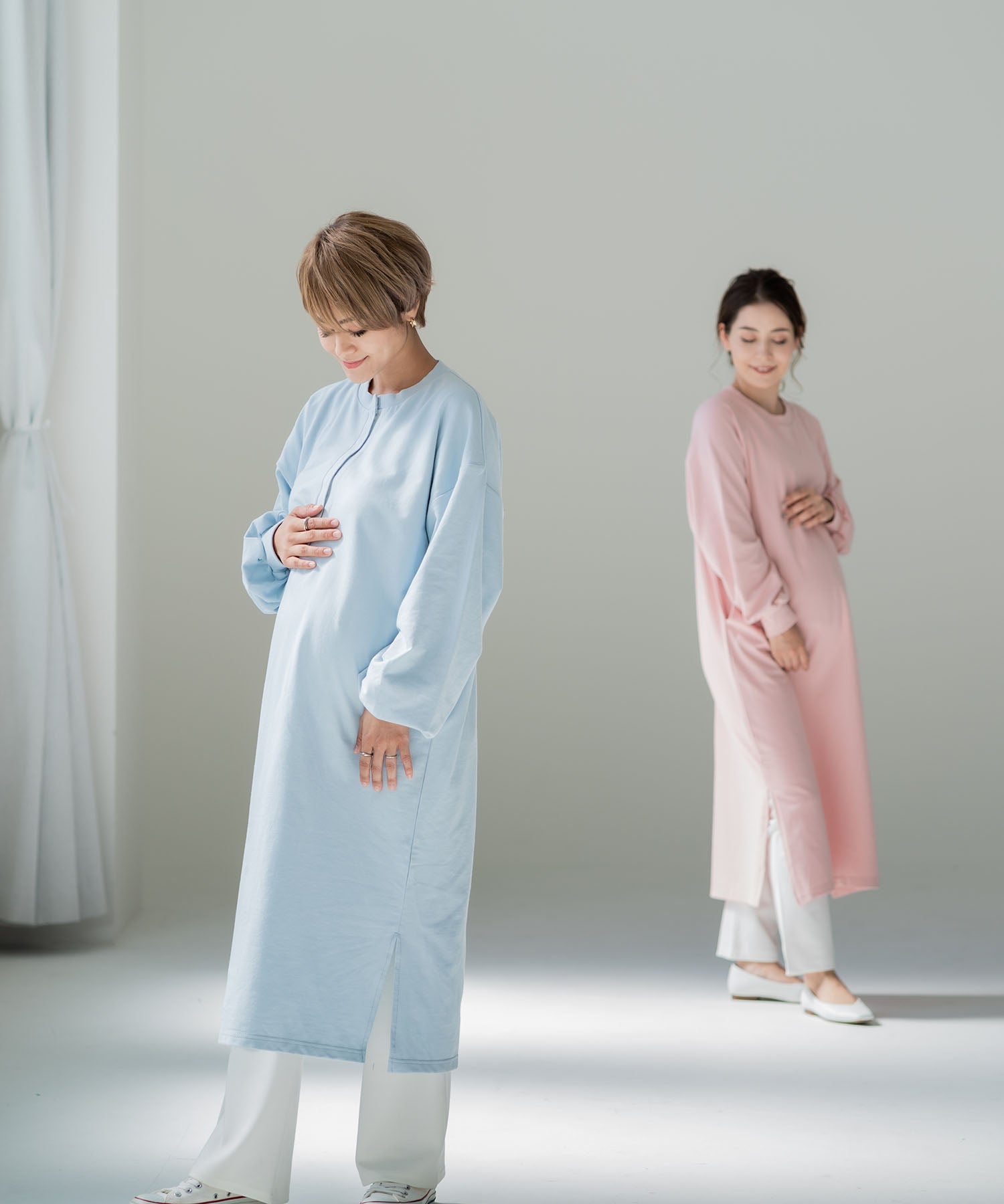 巧克力亞 CHOCOA 哺乳寬鬆衛衣連衣裙【孕婦服／哺乳服】