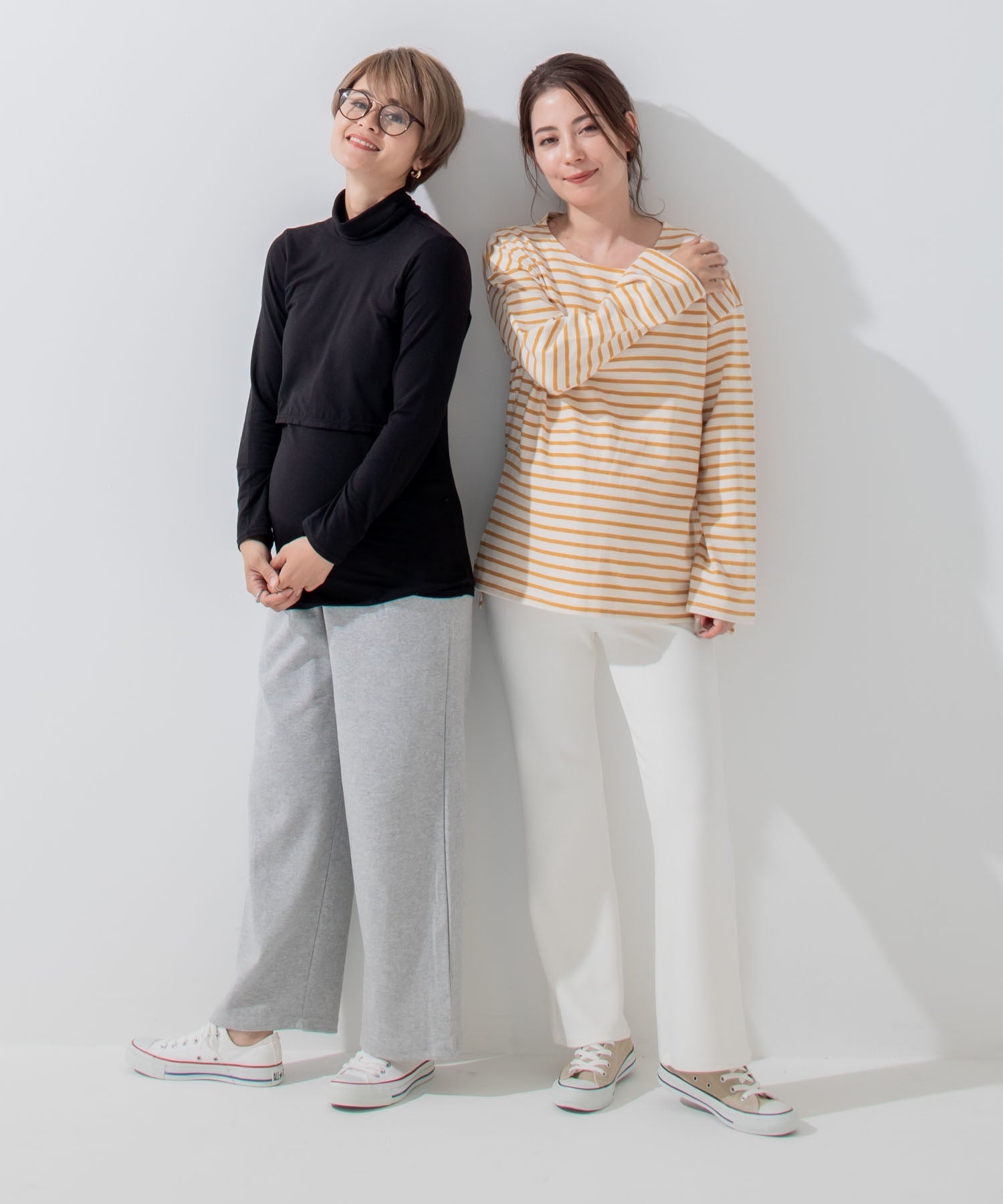 チョコア CHOCOA 放鬆下擺寬鬆簡約褲【孕婦服】21d22