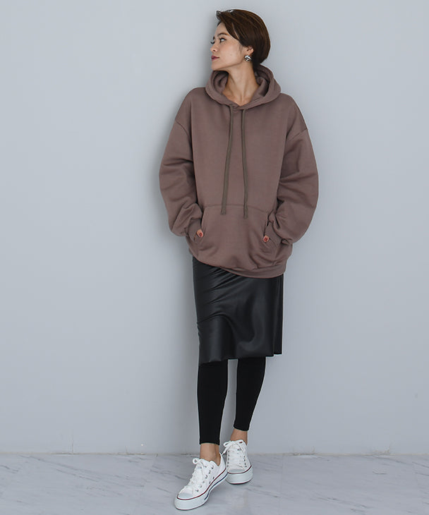 チョコア CHOCOA 假皮革內刷毛裙褲【孕婦服】褲子 內刷毛 保暖 防寒 寒冷對策 伸展 伸縮性 裙褲 孕婦 懷孕 產前產後 春秋冬