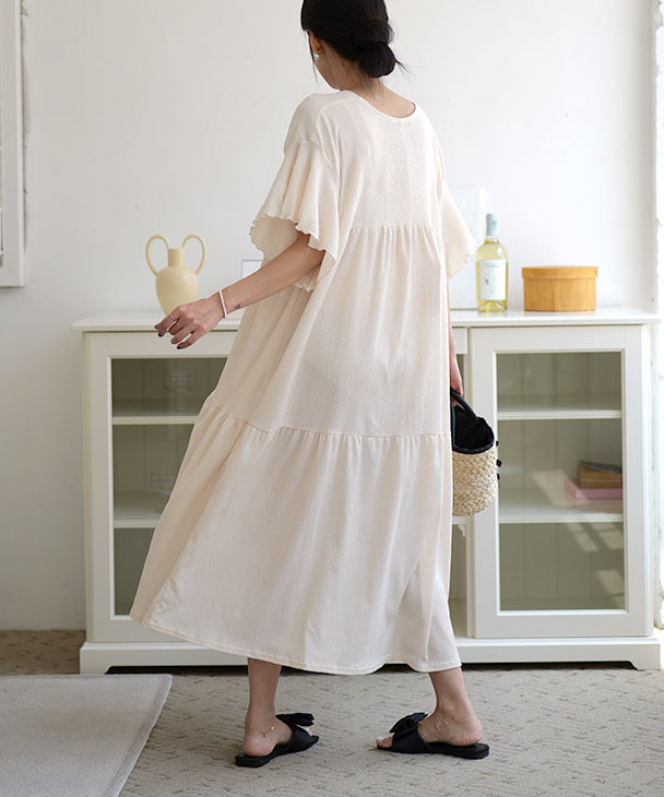 チョコア CHOCOA チョコア CHOCOA リラックスロングワンピース【マタニティ服／授乳服】23a05 （ピンク(pink)） （ピンク(pink)） ピンク(pink)
